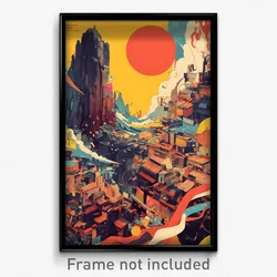 Brazilian Movie Poster - Neat Mexican City (Brazil Retro Film Art Print)
