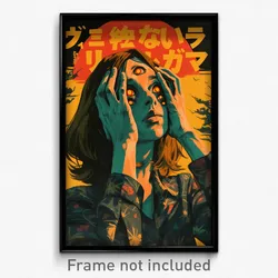 Brazilian Movie Poster - Woman Feeling Insightful, Gloomy Costume (Art Print)
