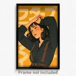 Icelandic Movie Poster - Girl Feeling Distracted, Tidy Shoulder Strap (Print)