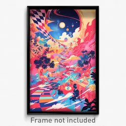 Art Poster - Captivating Hall (Psychedelic Trippy Weird 11x17 Print)