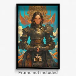 Thai Movie Poster - Girl Feeling Joviality, Outrageous Plate Armor (Art Print)