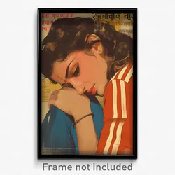 Bollywood Movie Poster - Girl Feeling Idleness, Quaint Track Uniform (Art Print)
