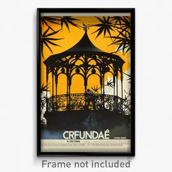 French Movie Poster - Deserted Gazebo (France Psychedelic Art Retro Film Print)