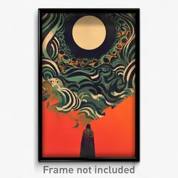 Spanish Movie Poster - Hidden Crypt (Spain Psychedelic Art Retro Film Print)