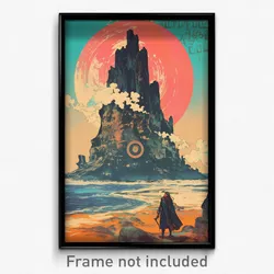 Icelandic Movie Poster - Dazzling Runoff (Iceland Retro Film Art Print)