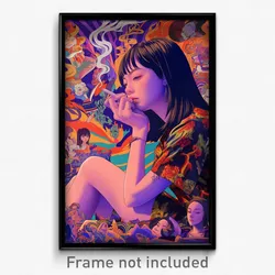 Thai Movie Poster - Thick Rest (Thailand Psychedelic Art Retro Film Print)