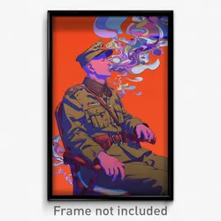 Anime Art Poster - Man Feeling Self Caring Wearing Drab German Clothes (Print)
