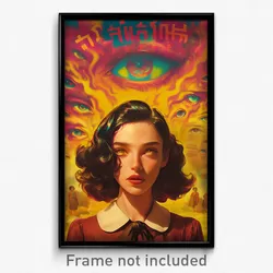 Hebrew Movie Poster - Woman Feeling Ennui, Silky Horn Ribbon (Israel Art Print)