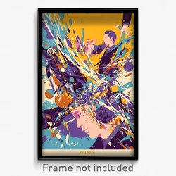 French Movie Poster - Purple Sound (France Psychedelic Art Retro Film Print)