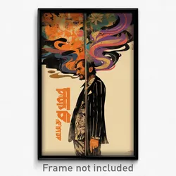 Bollywood Movie Poster - Man Feeling Pessimism, Sophisticated Ribbed Legwear