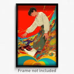 Spanish Movie Poster - Boy Feeling Awe, Nice White Socks (Spain Film Art Print)