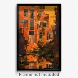 Art Poster - Aged Amsterdam (Psychedelic Trippy Weird 11x17 Print)