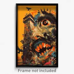 French Movie Poster - Fabulous Prison (France Psychedelic Art Retro Film Print)