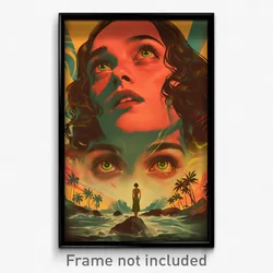 Brazilian Movie Poster - Woman Feeling Acceptance, Stunning Collared Cape
