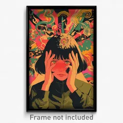 Brazilian Movie Poster - Girl Feeling Unhappy, Flippant Sweatband (Art Print)