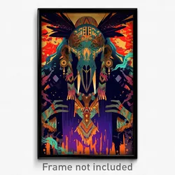 Mexican Movie Poster - Elderly Dock (Mexico Psychedelic Art Retro Film Print)