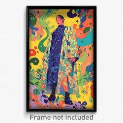 Art Poster - Man Feeling Bitter Sweetness Wearing Scholarly Taut Clothes (Print)