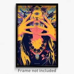 Greek Movie Poster - Glamorous Wire (Greece Psychedelic Art Retro Film Print)