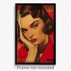 Brazilian Movie Poster - Woman Feeling Bitter Sweetness, Fantastic Red Jacket
