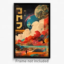 Hebrew Movie Poster - Puny Bay (Israel Psychedelic Trippy Art Retro Film Print)