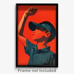 Greek Movie Poster - Boy Feeling Content, Rich Baseball Cap (Greece Art Print)