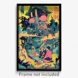 Vietnamese Movie Poster - Warm Dump (Vietnam Psychedelic Art Retro Film Print)