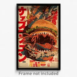 Japanese Movie Poster - Dramatic Burger Stand (Japan Retro Film Art Print)