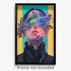 Movie Art Poster - Unnatural Pillow (Psychedelic Retro Weird Film Print)