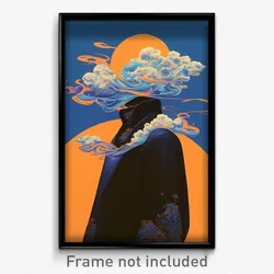 Art Poster - Cloudy Baronetcy (Psychedelic Trippy Weird 11x17 Cartoon Print)