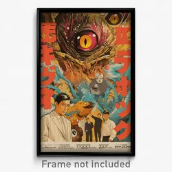 Japanese Movie Poster - Wavy Hideaway (Japan Psychedelic Art Retro Film Print)