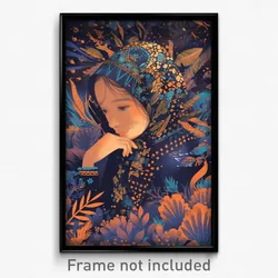Indonesian Movie Poster - Metallic Coral Reef (Indonesia Retro Film Art Print)