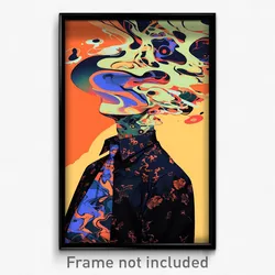 Art Poster - Man Feeling Ennui Wearing Fluid Neckerchief (Print)