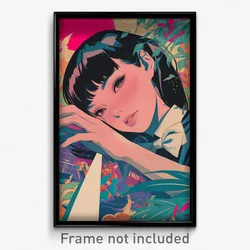 Thai Movie Poster - Girl Feeling Thankful, Silver White Bowtie (Art Print)