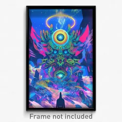 Movie Art Poster - Plush Savannah (Psychedelic Trippy Retro Cartoon Film Print)