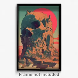 Greek Movie Poster - Antique Brickyard (Greece Psychedelic Art Retro Film Print)