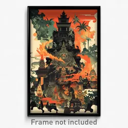 Indonesian Movie Poster - Black And White Castle (Indonesia Film Art Print)