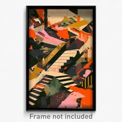 Art Poster - Stupendous Pallisade (Psychedelic Trippy Weird 11x17 Cartoon Print)