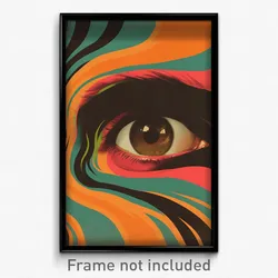 German Movie Poster - Tall Peephole (Germany Psychedelic Art Retro Film Print)