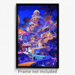 Art Poster - Extra Small Exotic Town (Psychedelic Trippy Weird 11x17 Print)