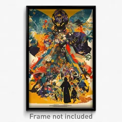 French Movie Poster - Rich Jupiter (France Psychedelic Art Retro Film Print)