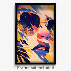 Vietnamese Movie Poster - Wavy Hotel (Vietnam Psychedelic Art Retro Film Print)