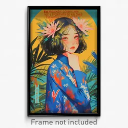 Vietnamese Movie Poster - Girl Feeling Schadenfreude, Aged Blue Coat (Art Print)
