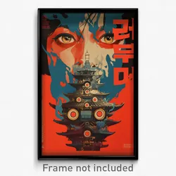 Korean Movie Poster - Gray Aquaduct (Korea Psychedelic Art Retro Film Print)