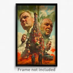 Russian Movie Poster - Detailed Settlement (Russia Retro Film Art Print)