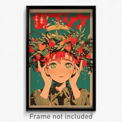 German Movie Poster - Boy Feeling Panicked, Worn Strawberry Hair Ornament