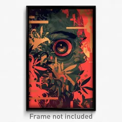 Brazilian Movie Poster - Steel Shaft (Brazil Psychedelic Art Retro Film Print)
