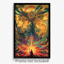 Brazilian Movie Poster - Leafy Relicry (Brazil Psychedelic Art Retro Film Print)