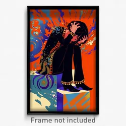 Greek Movie Poster - Girl Feeling Despair, Warlike Black Legwear (Art Print)