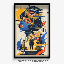 Russian Movie Poster - Concrete Estate (Russia Psychedelic Art Retro Film Print)
