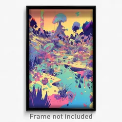 Art Poster - Dreary Coop (Psychedelic Trippy Weird 11x17 Print)